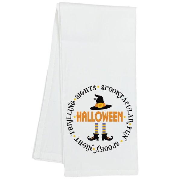 Magical Words of Halloween Kitchen Towel, Hostess Gift, Fall Home Decor, Spooky, Spooktacular, Dish Towel, Housewarming